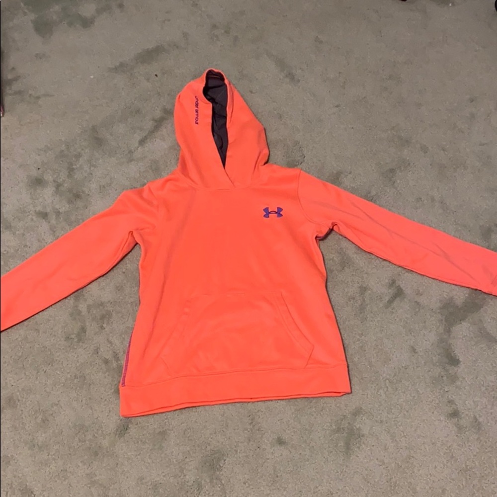 Under armor orange  sweatshirt